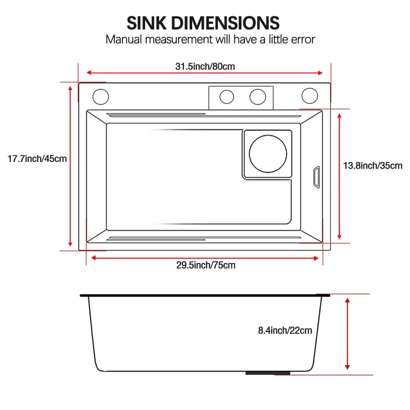Золотая кухонная мойка с одной чашей из нержавеющей стали, вставная конструкция для элегантности и долговечности