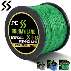 Sougayilang X+8 Braided Fishing Line 150 350 550M Multifilament Line 16-75LB Strong Durable Waterproof Abrasion Resistant Tackle