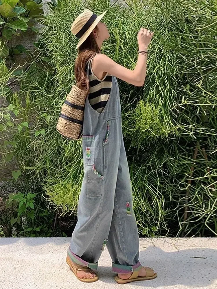 جمبسوت نسائي أنيق طويل وزرة قابلة للطي مطرزة بسحاب هاراجوكو رباط ضيق خاص مقسم كومة عادية