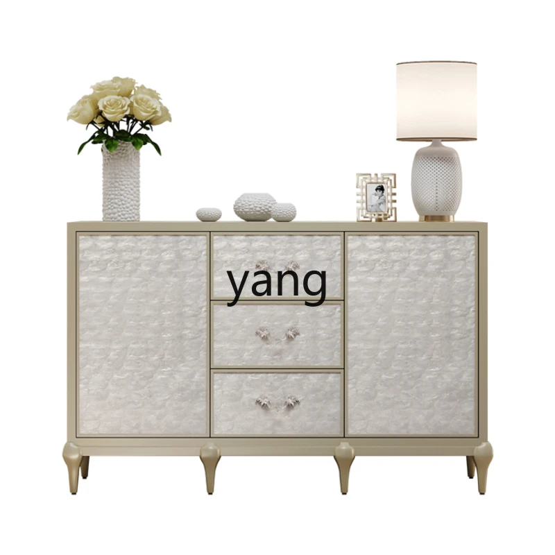 L'm'm High-End Natural Shell Curio Cabinet Modern Minimalist Designer Model Storage Sideboard Cabinet