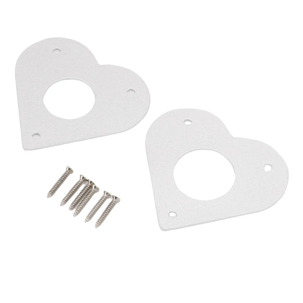 2 Sets Silver Bird House Guard Aluminum 28mm Diameter Hole Bird House Hole Protector 32mm Diameter Hole Galvanized Screws