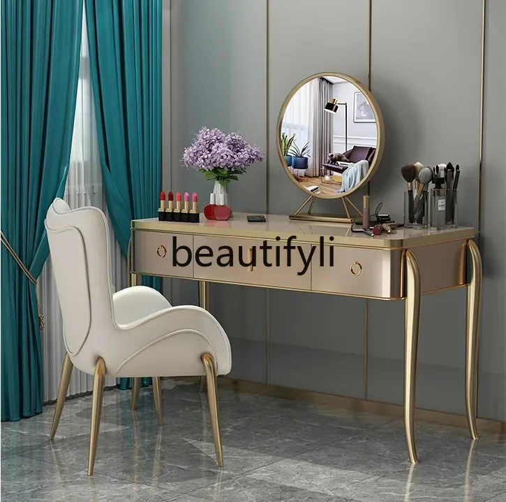 

A55 American solid wood desk and chairs simple bedroom dresser multi-functional writing desk makeup table
