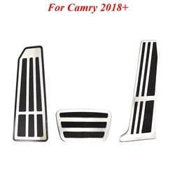 Pedals For Toyota Camry Avalon For Lexus ES 250 300h 350 2018+ Gas Dead Pedal Protection Cover Rest Dead Pedal Pad Accessories
