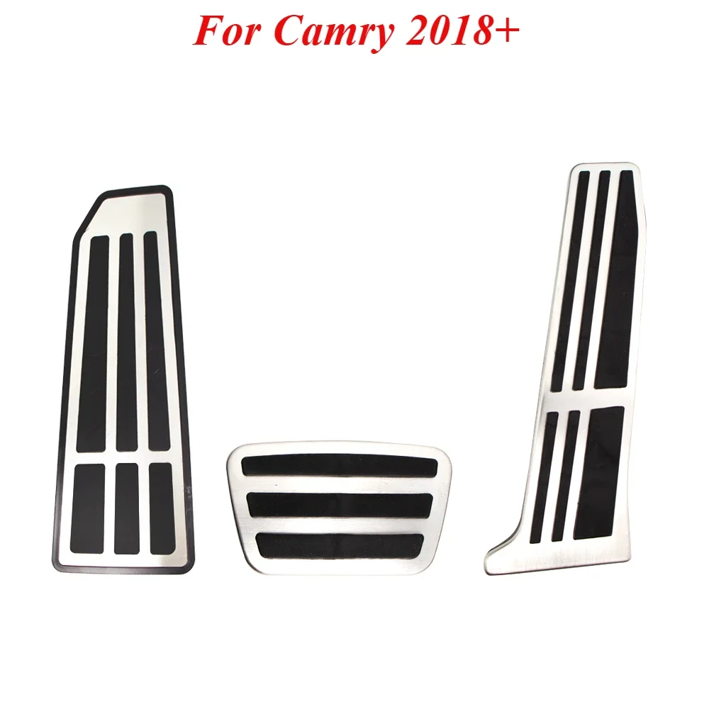 Pedals For Toyota Camry Avalon For Lexus ES 250 300h 350 2018+ Gas Dead Pedal Protection Cover Rest Dead Pedal Pad Accessories