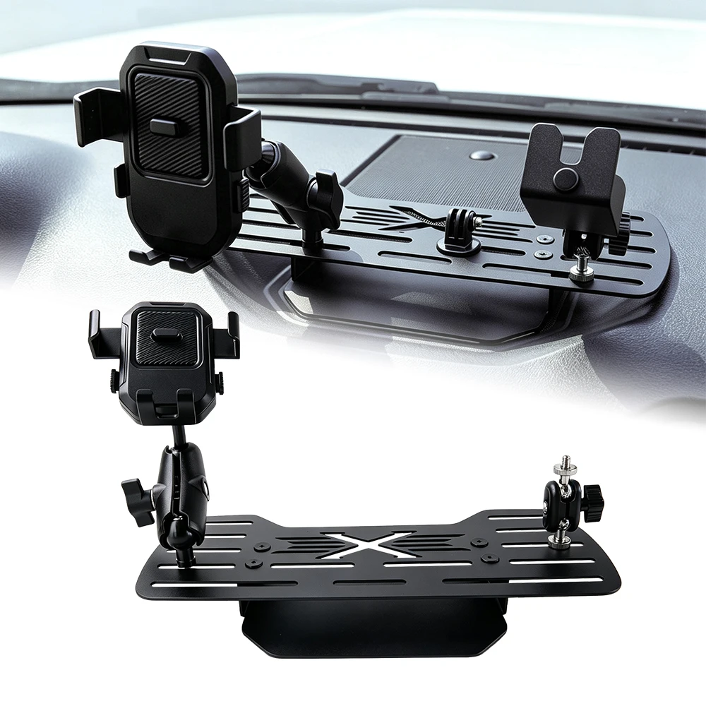 Multi‑Function Dash Platform 360 Degree Adjustable Phone GPS Walkie‑Talkie Mount Bracket For Toyota Tundra 07‑21 Interior Modifi