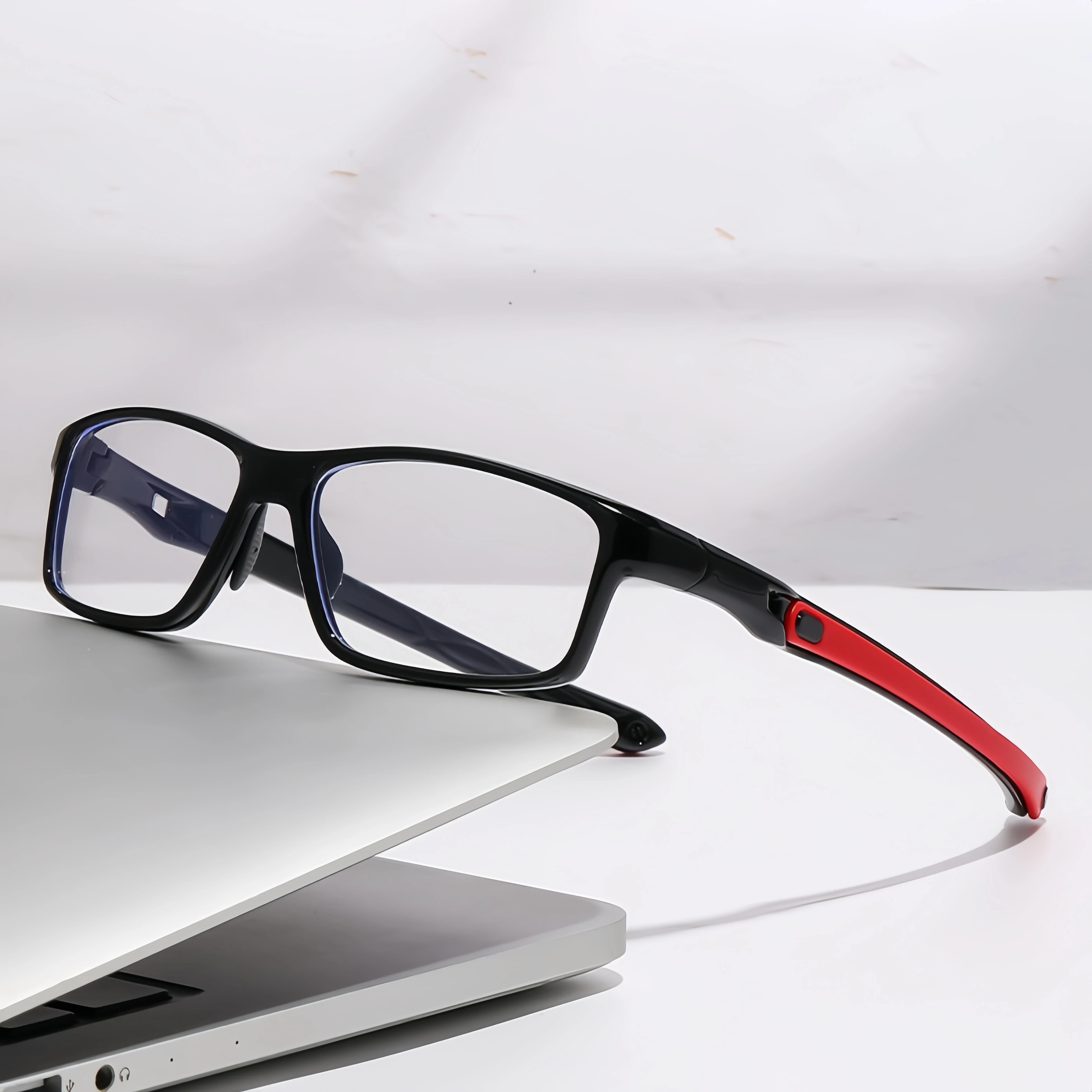 Tr90 Fashionable Square Frame Outdoor Non-Slip Sports Glasses Lightweight Portable Unisex Blue Light Blocking Glasses