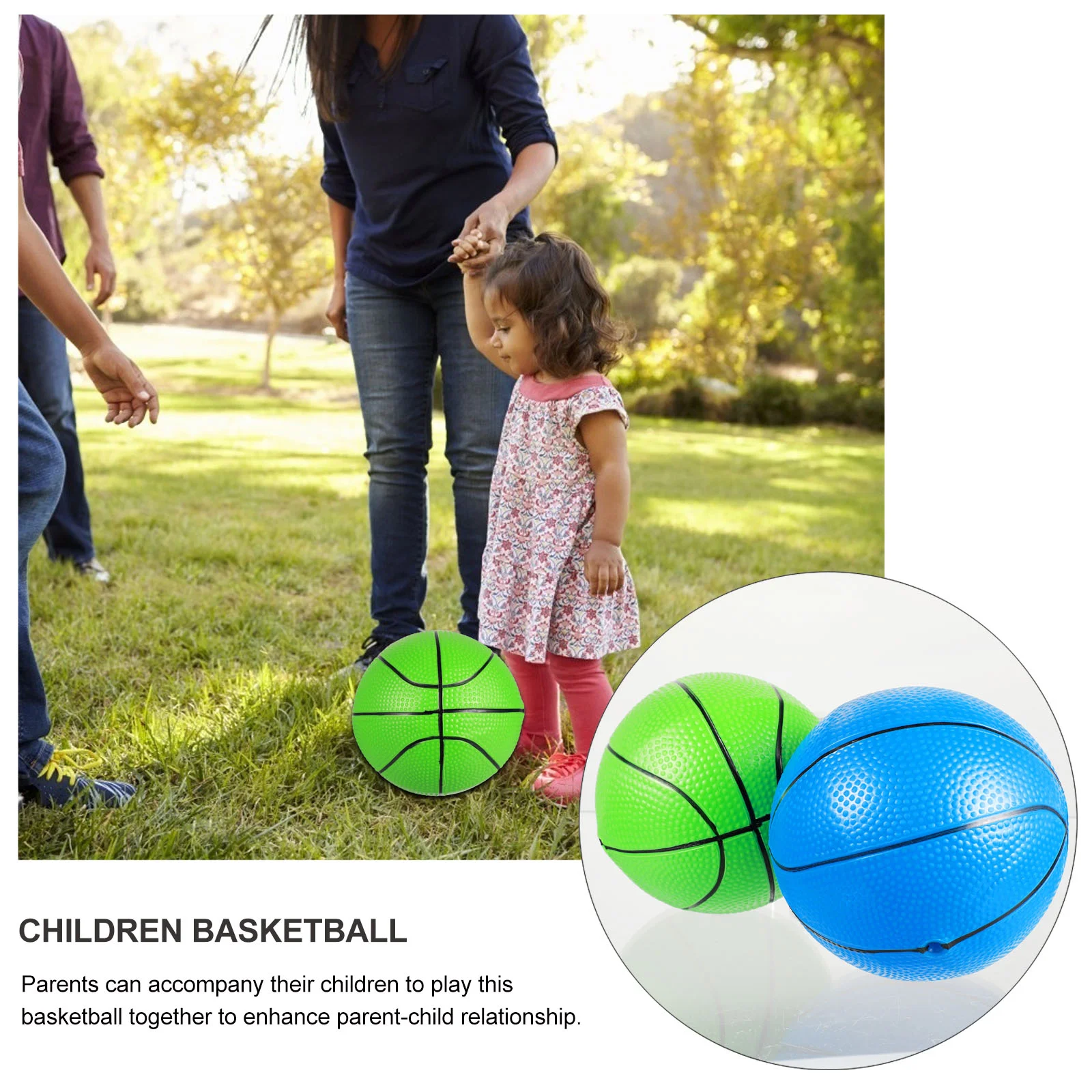 Jouet de basket-ball en PVC pour enfants, coordination œil-main, puzzle majeur, rebond, coloré, jeu d'ami, créatif, cadeau, 2 pièces