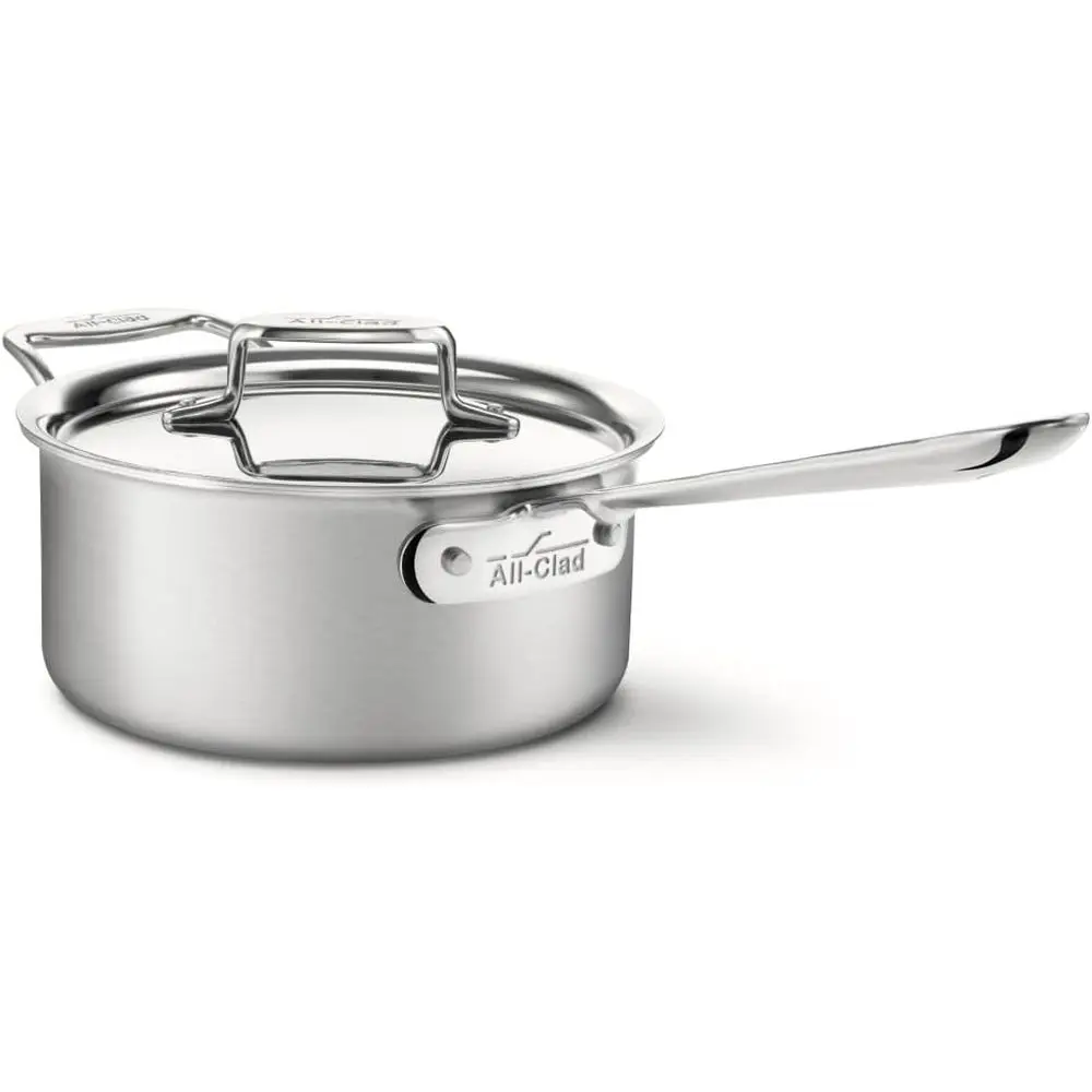 

Сотейник из нержавеющей стали на 3 кварты, 5 слоев, с функциями для индукционных плит и духовок, серебристый
