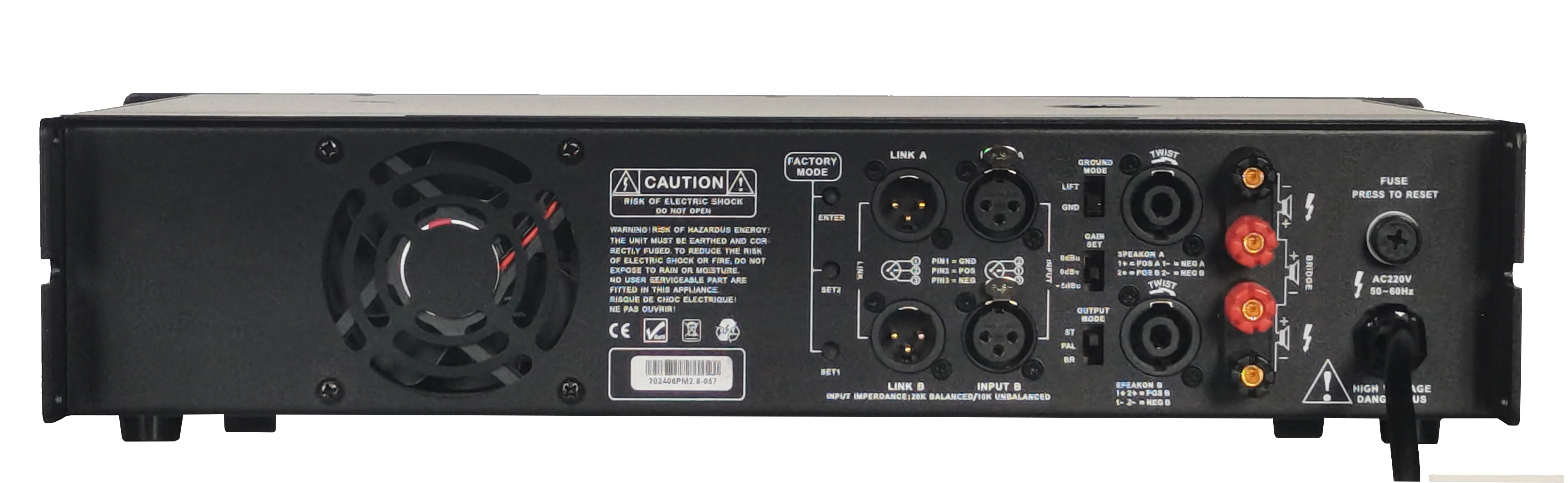 I.E.voice PM-2.8 Pro Power Amplifier: Class-H 2x800W 8 Ohms | Studio-Grade Linear Integrity | Reliable Performance OEM ODM