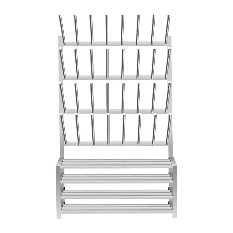 

Stainless steel water shoe rack factory workshop water shoe rack drying drying shoe rack drain floor-to-ceiling