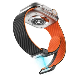 Magnetic Strap For Apple Watch bands 44mm 45mm 49mm 41mm 40mm 42 46mm Silicone Bracelet iWatch Ultra 3 2 series 11 10 9 8 7 6 se