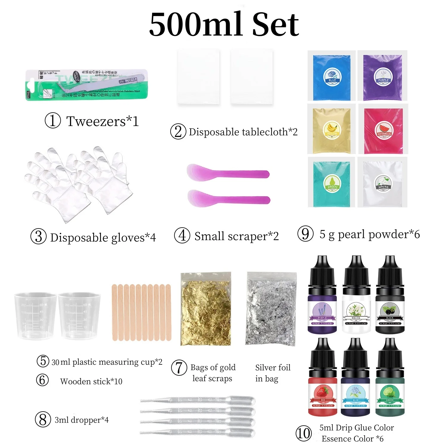 New 500ml/1000ml 1:1 AB Resin Epoxy Glue High Adhesive Hardener Crystal Glue Quick Drying For DIY Resin Mold Jewelry Making