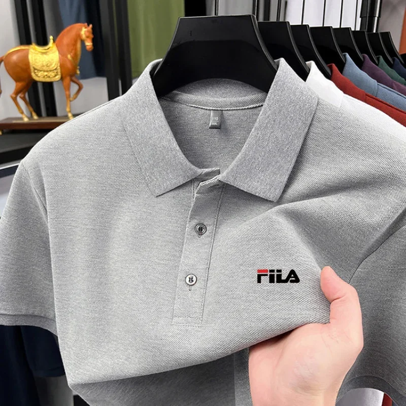 

High end fashion polo shirt short sleeved men's brand printed top summer newmen t shirtpolo shirtsmens shirts luxury designer br