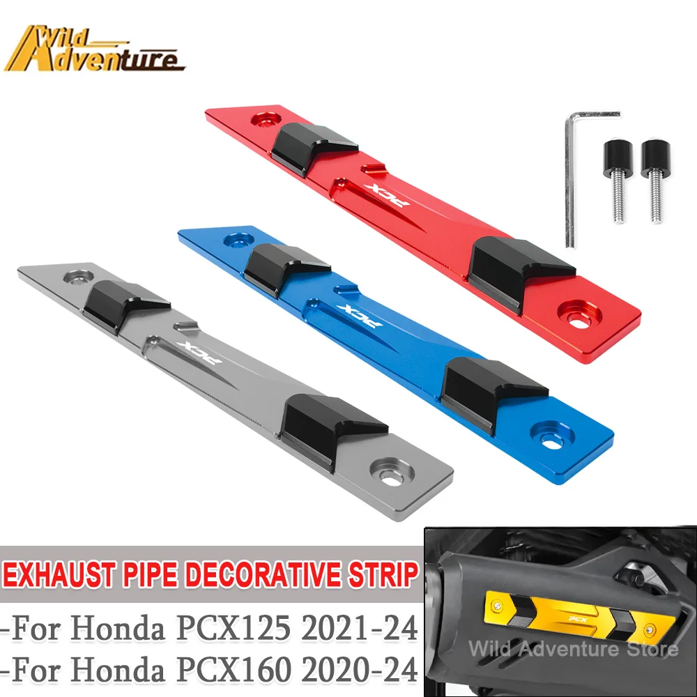 

Декоративные накладки на выхлопную трубу, воздухозаборник и заднюю часть мотоцикла для Honda PCX125 PCX160 PCX 125 160 2020-2024
