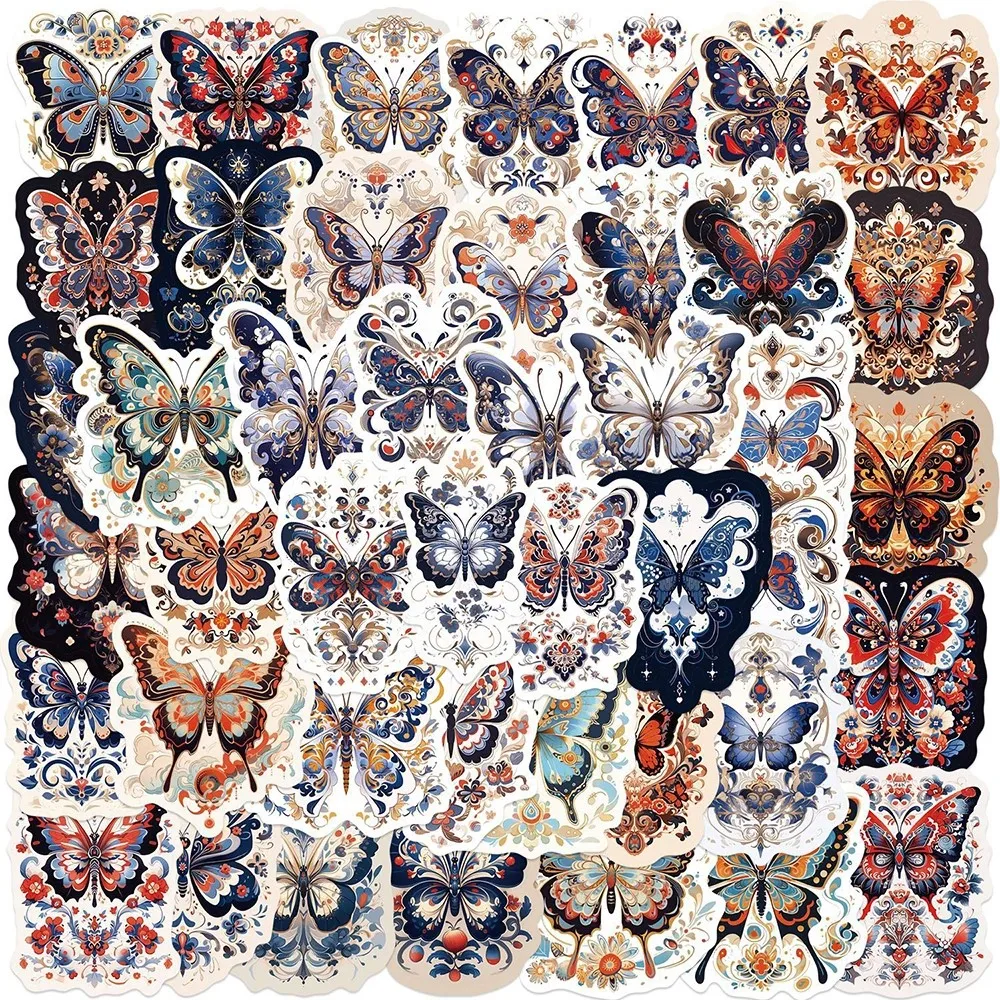 

10/30/50PCS Butterfly Pattern Cartoon Stickers DIY Fridge Guitar Laptop Motorcycle Skateboard Graffiti Cool Sticker Decals Toy