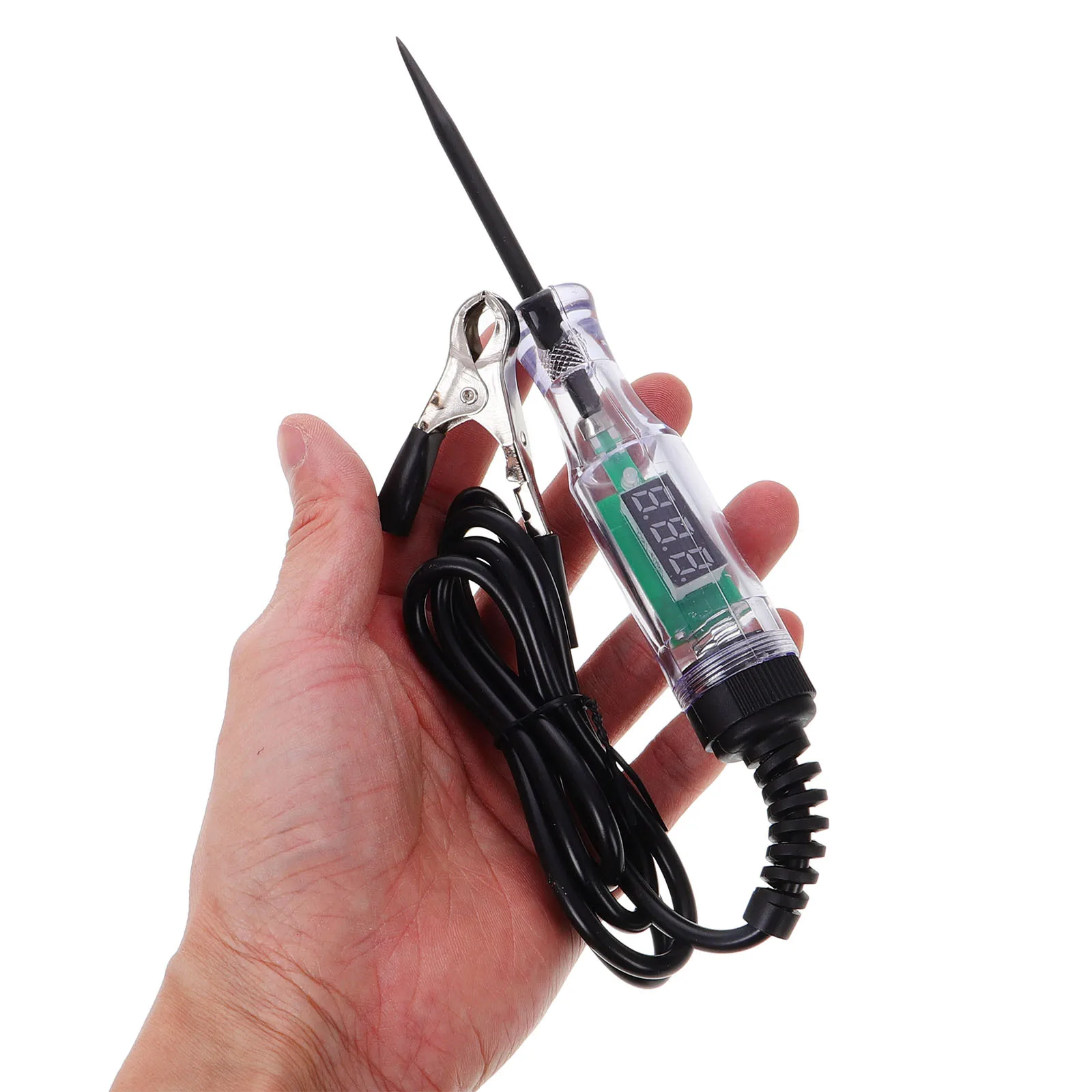 السيارات جهاز فحص الدائرة الكهربائية 6-24 فولت الرقمية LED الجهد اقلام الفحص المعادن التحقيق الكهربائية تستر سيارة شاحنة مقطورة استمرارية الطاقة #6