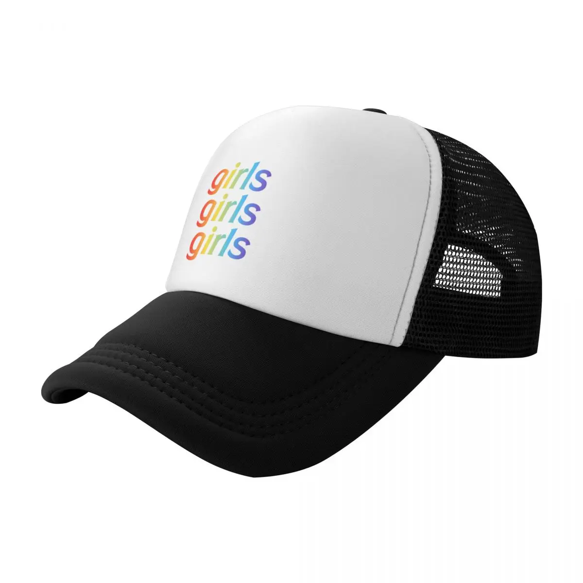 

Rainbow Flag Girls Girls Girls - FLETCHER Baseball Cap Trucker Cap cute beach hat Luxury Woman Men's