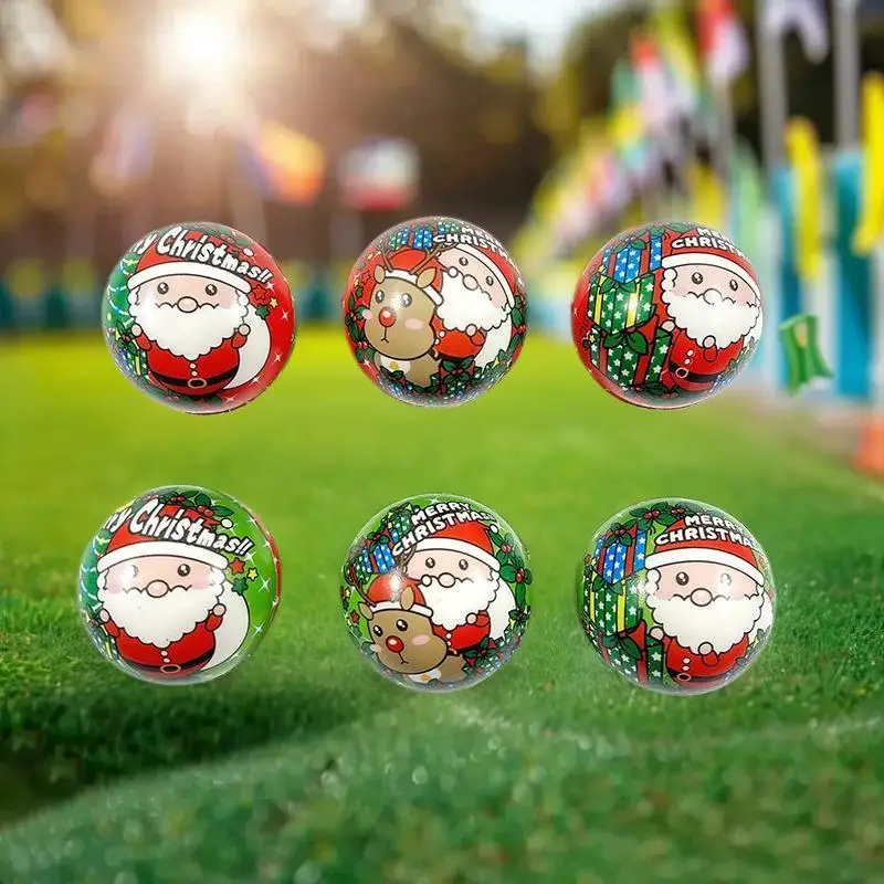 

12 шт. Рождественские игрушки Санта-Клауса со сжимающими надувными мячами; Антистрессовые, мягкие, медленно растущие игрушки; Идеально подходят для праздничного декора и лакомства для вечеринок.