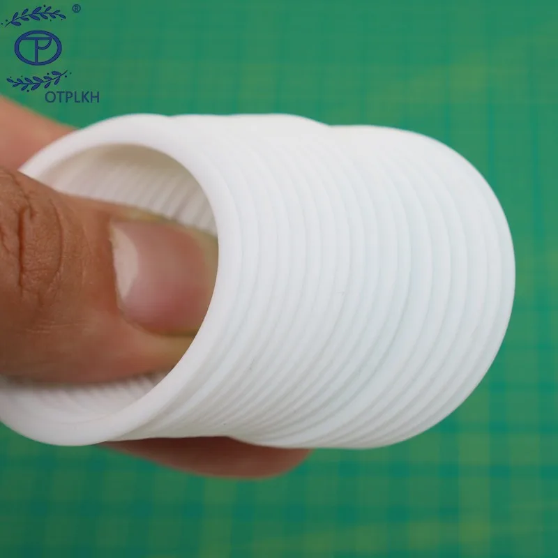 PTFE gaskets Polytetrafluoroethylene with glass fibre liner Shim Spacer Pads otp seals shaped part Non-standard parts Customized