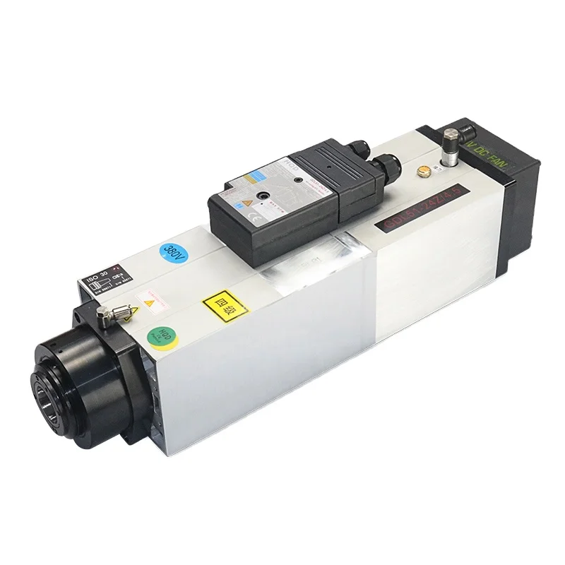 GDL51-24Z/4.5 HQD High Precision CNC Machine Tool 4.5KW ISO30 Air Cooled ATC Spindle Motor with Bearing Inverter Drive for Wood