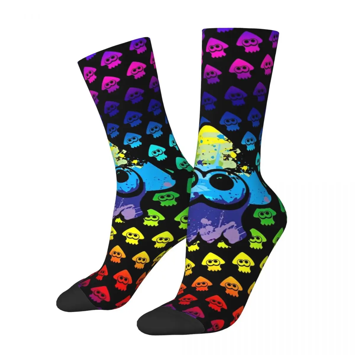 Happy Funny Men's Socks Casual Splatoon Inkling Sock Video Games Sport Women's Socks Spring Summer Autumn Winter