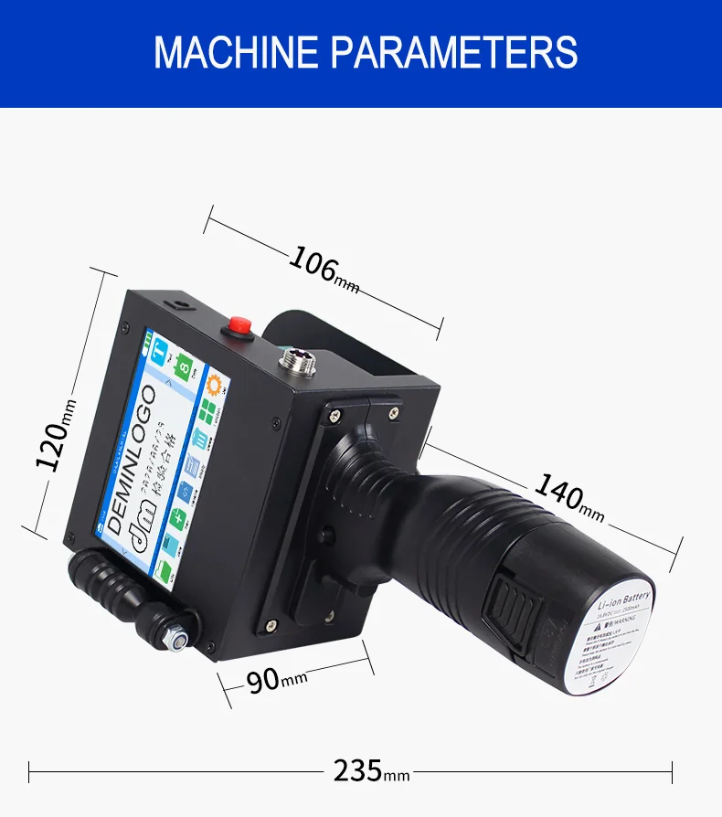 YH 600dpi Inkjet Printer Handheld 50mm