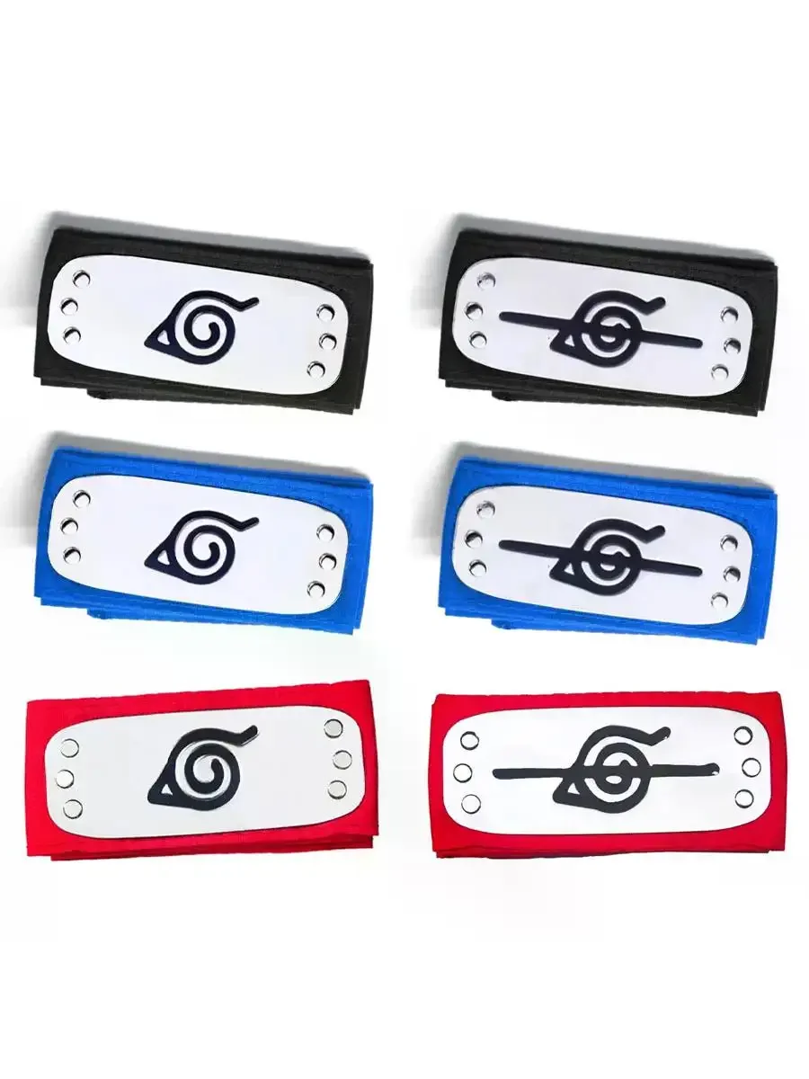 Opaska Bandai Naruto Sasuke, opaska ninja Konoha, ochronna opaska na czoło, bandana Kakashi, cosplay, akcesoria do kostiumu anime, prezent, zabawka — 2