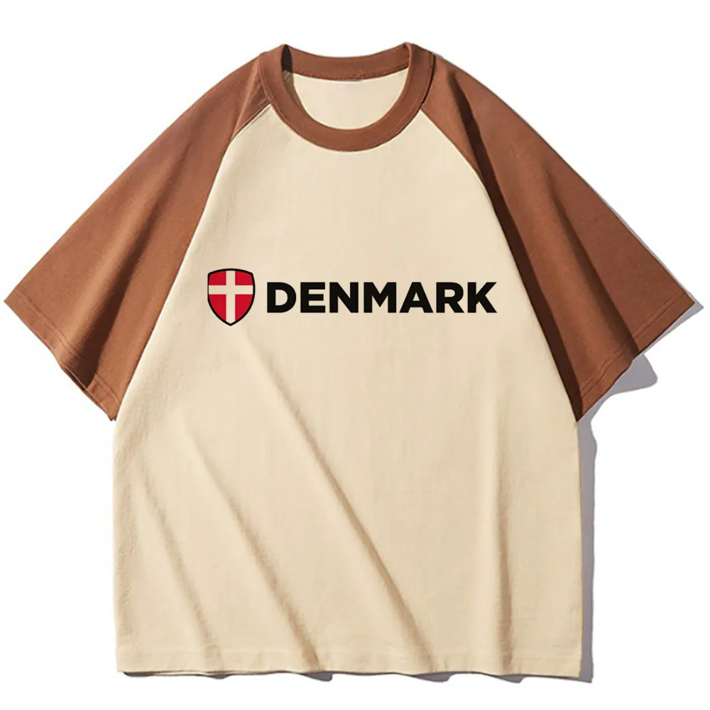 Denmark t shirt women manga soft fabric graphic Tee girl anime harajuku manga clothing