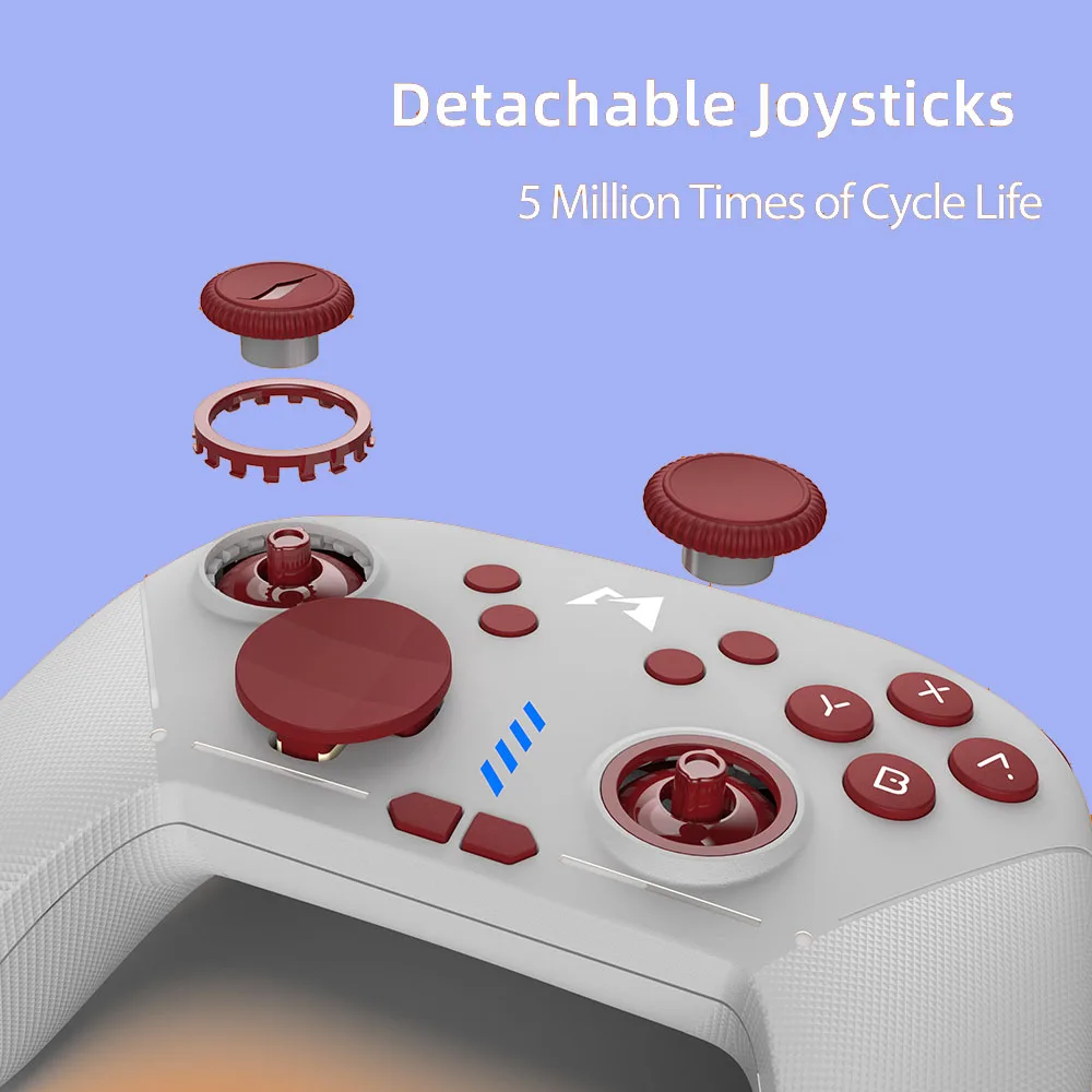 MOBAPAD CHITU Bluetooth-Game-Controller, HD, mechanischer Hall-Joystick, Gamepad für Nintendo Switch, 2-teiliges PC, Android iOS-Spielzubehör