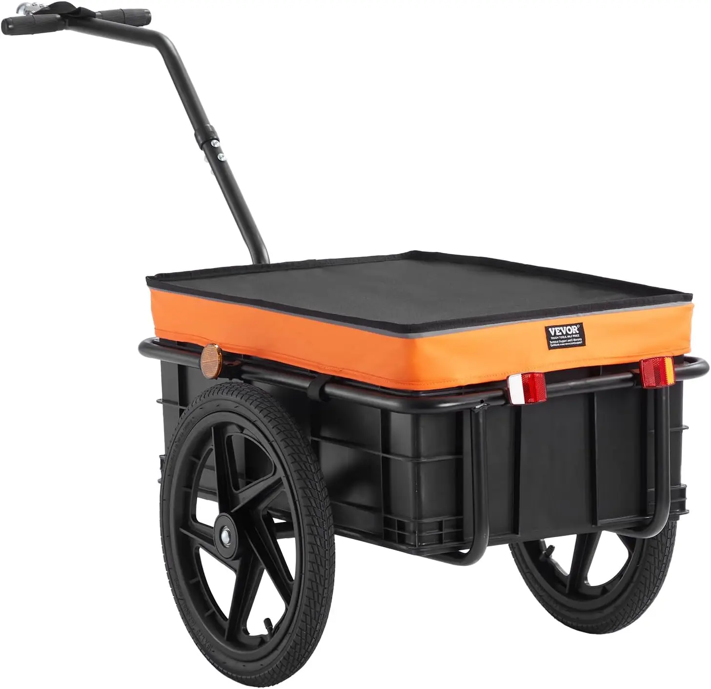 

Bike Cargo Trailer, 88/100/160 lbs Load Capacity, Heavy-Duty Bicycle Wagon Cart, Foldable Compact Storage with Universal Hitch