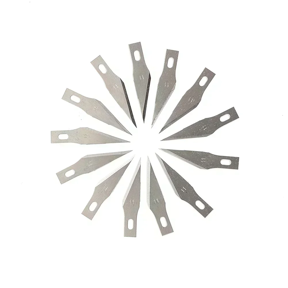 50 stuks 11 #   Carving Messen SK-5 Multi Tool Craft Mes Vervangende Onderdelen Voor X-acto Exacto Tool Houtbewerking Tool