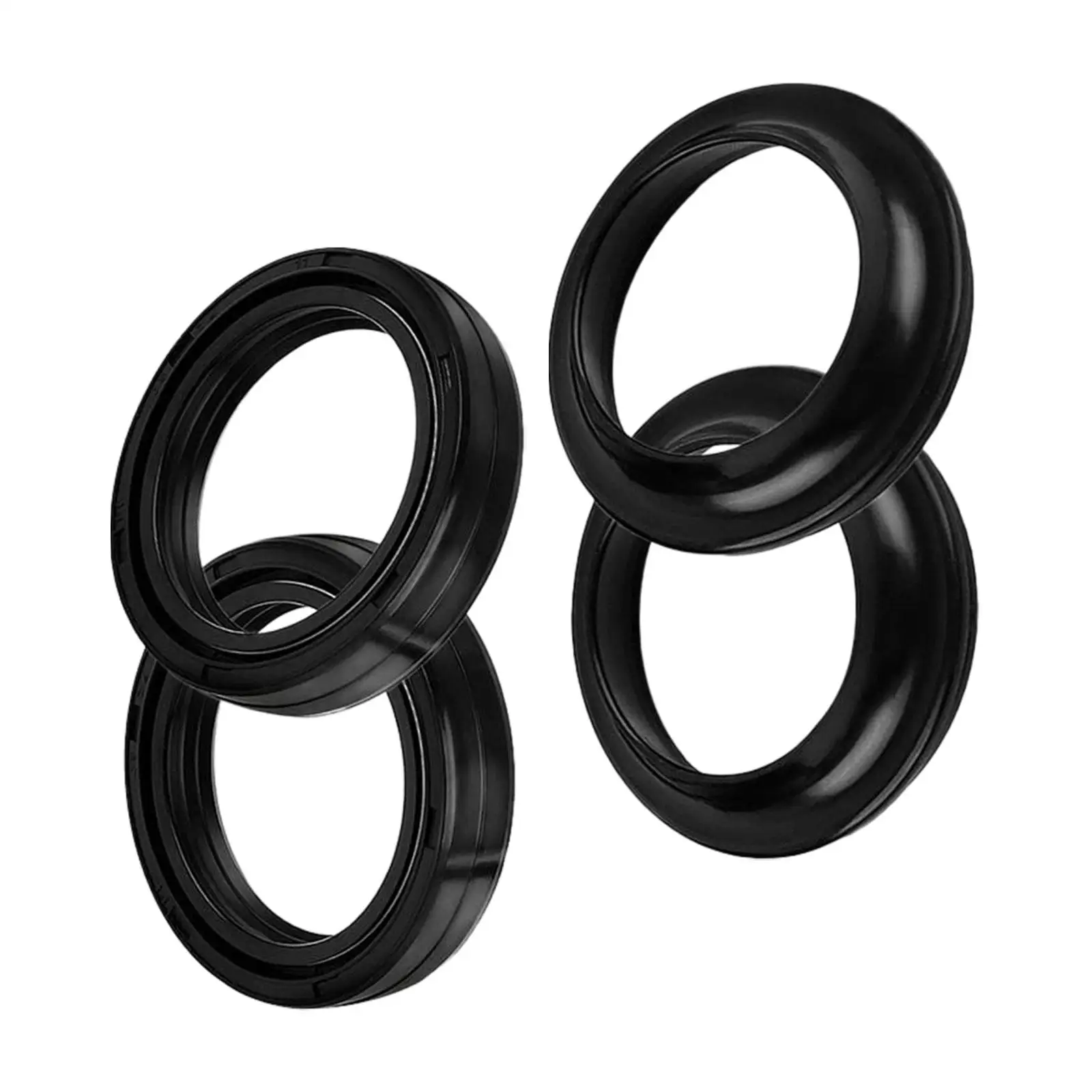 4 Pieces 39x52x11mm Fork Damper Oil Seal Dust Cover for Harley XL883N