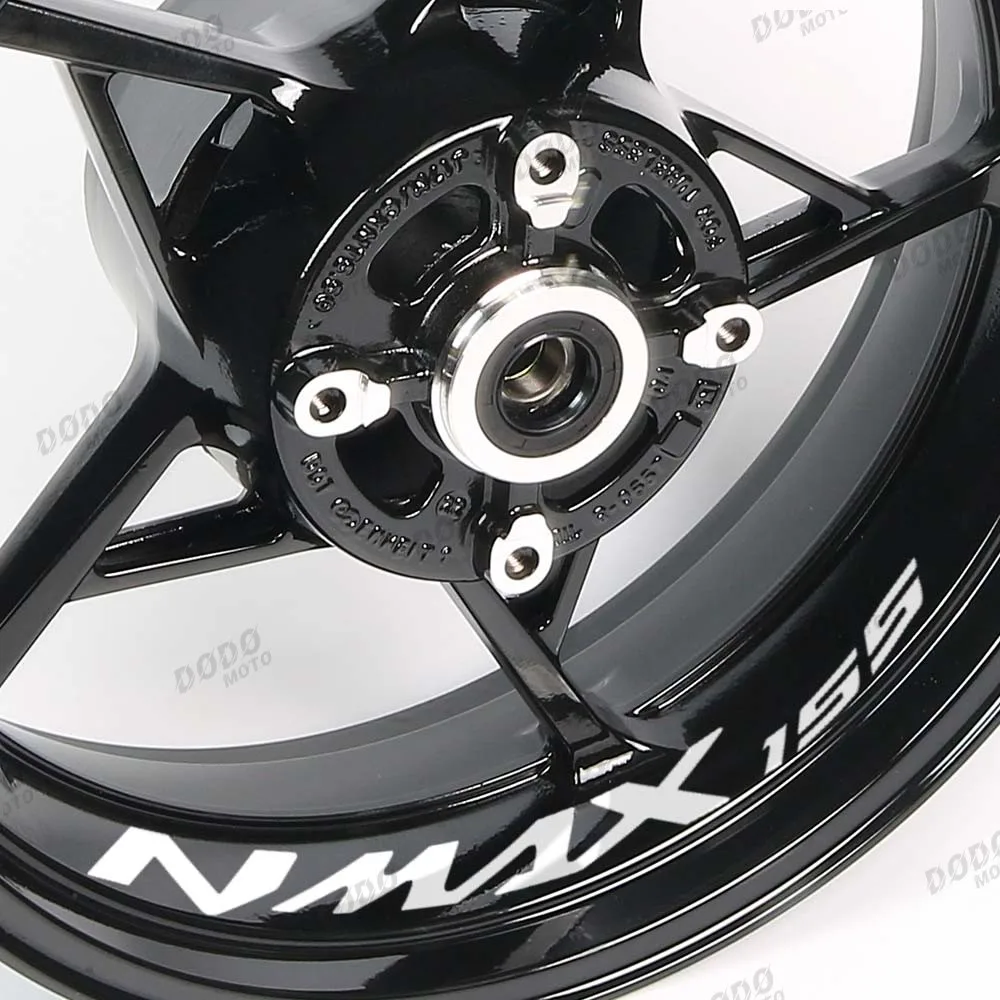 For N-MAX 155 namx 160 Nmax 125 Motorcycle Accessories Rim Inner Ring Reflective Stickers NMAX Logo Decor Decal Waterproof