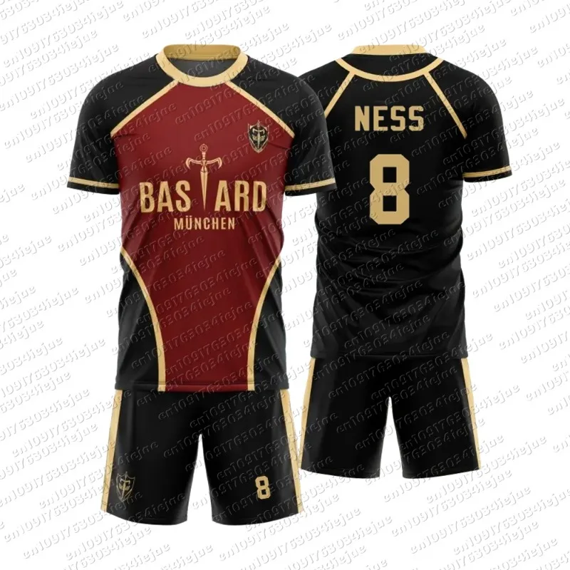 2026 New Anime Kid T-shirt Suit Anime Football Team 3D Printed Loose Casual Round Neck Short Sleeve T-shirt Suit Top