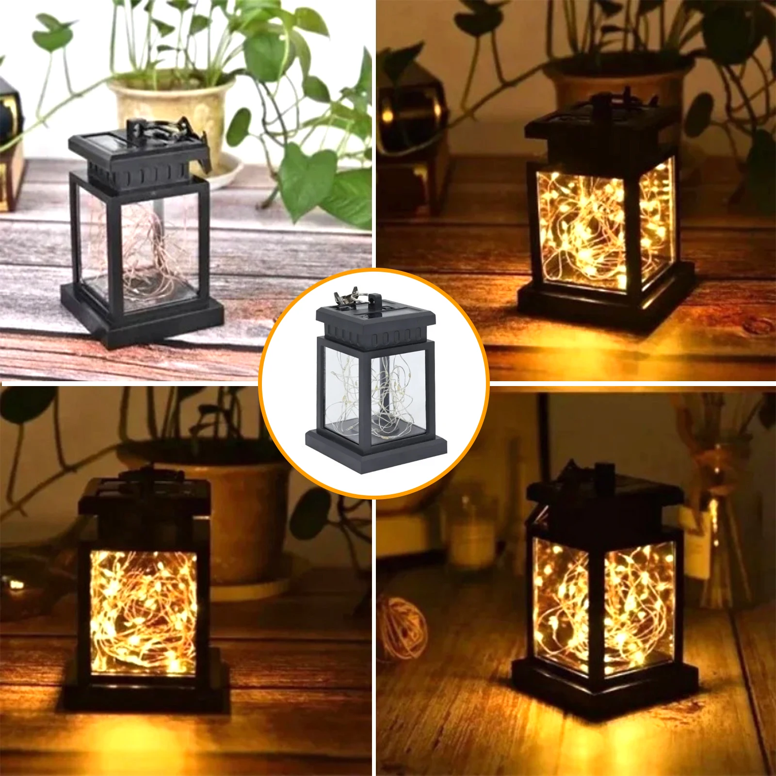 Retro Solar Lights Outdoor Palace Lantern Lights Hanging Candle Lamps Landscape Lighting Floor Lights Garden Decor Solar Lantern