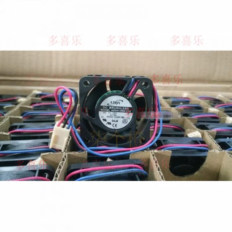 

ZMZM 1pcs for ADDA AD0412MB-C52 4020 4CM 12V dual cooling fan #F18