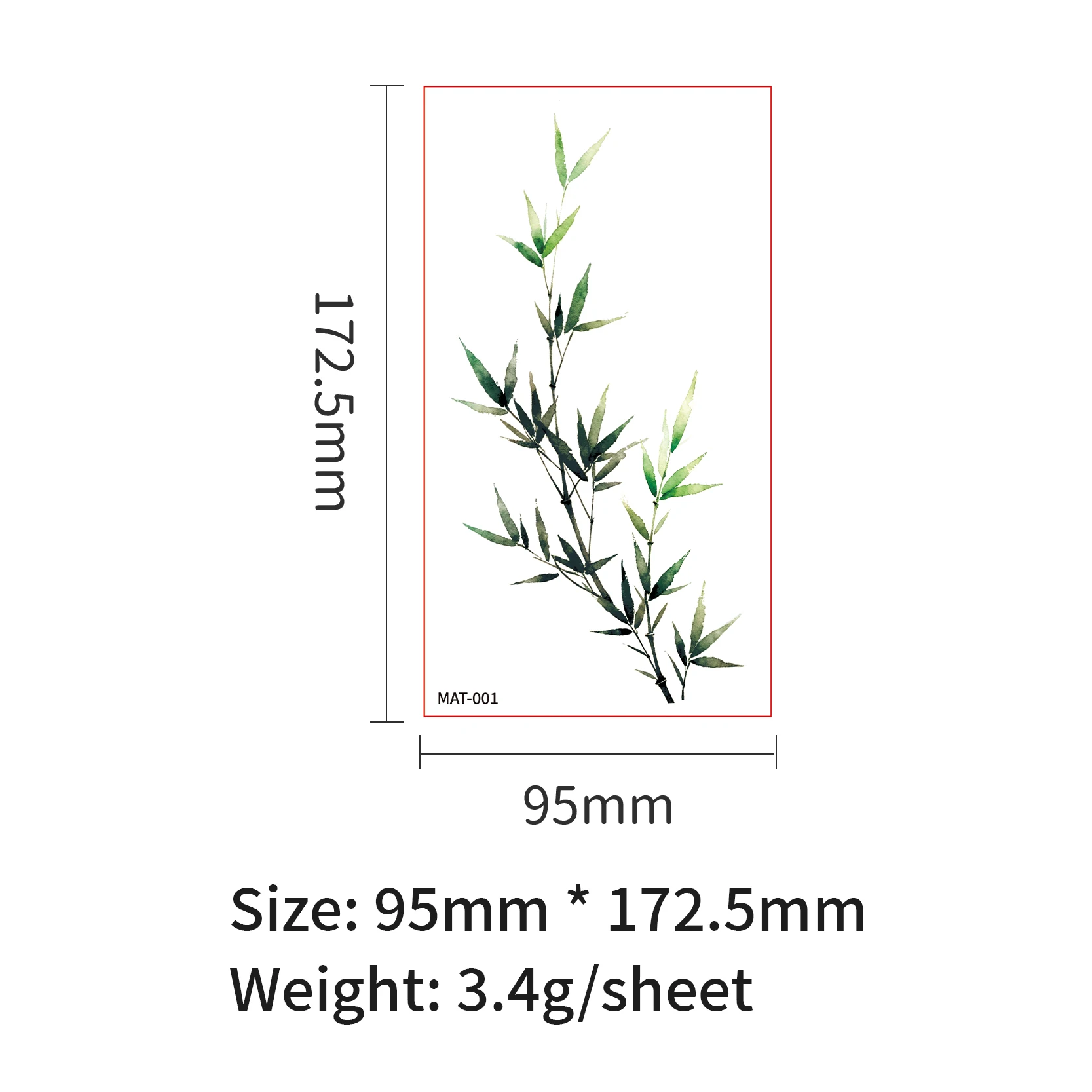 1 Sheet Matte Chinese Ancient Style Realistic Non-Reflective Temporary Tattoo Stickers for Body Art Cosplay Party view 5