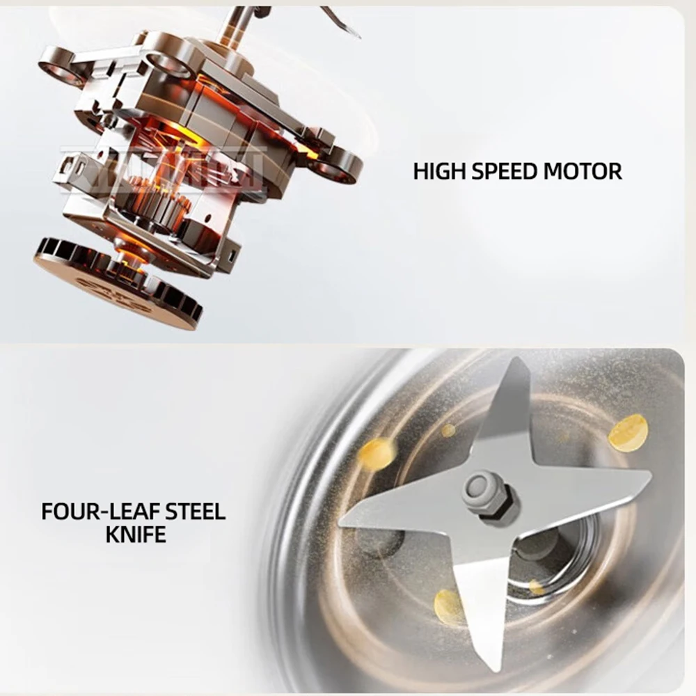 

Household Soybean Milk Grinder Blender Automatic High Speed Juicer Mixer Non-Filter SoyMilk Maker