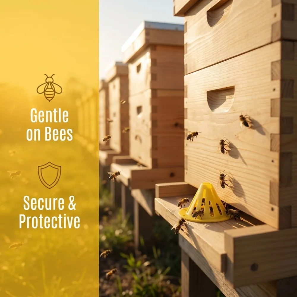 20Pcs Plastic Beehive Escape Equipment Cone Shape Cone Shape Bee Nest Door Beehive Entrance Exit Cone Apiary Use