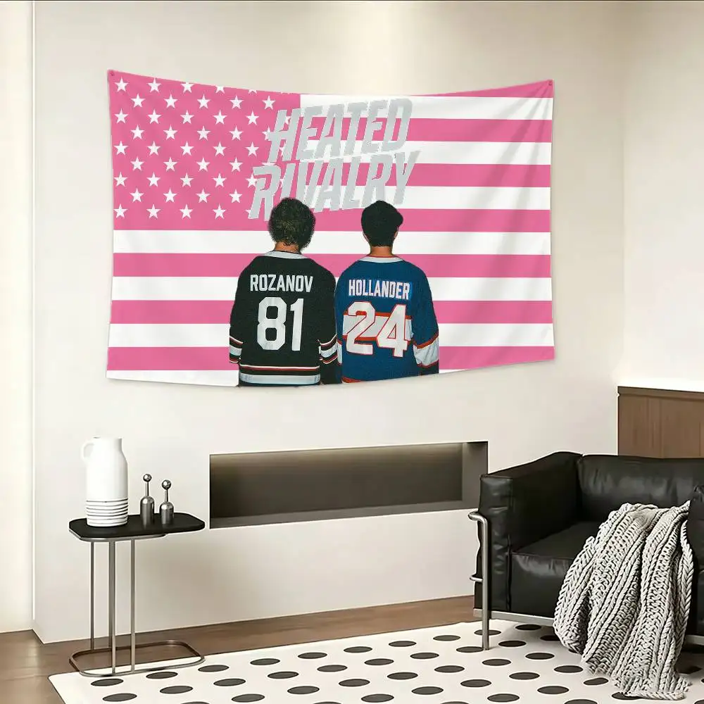 H-Heated Rivalry Flag Digital Printing Banner for Garage Wall Out Door Decoration