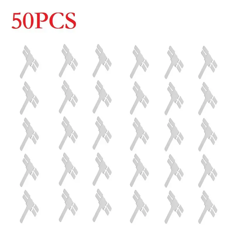 ABQU 50pcs T Type Nickel Plated Steel Strap Strip Sheets for Laptop Battery Pack Spot for Welder NiMH Lithium