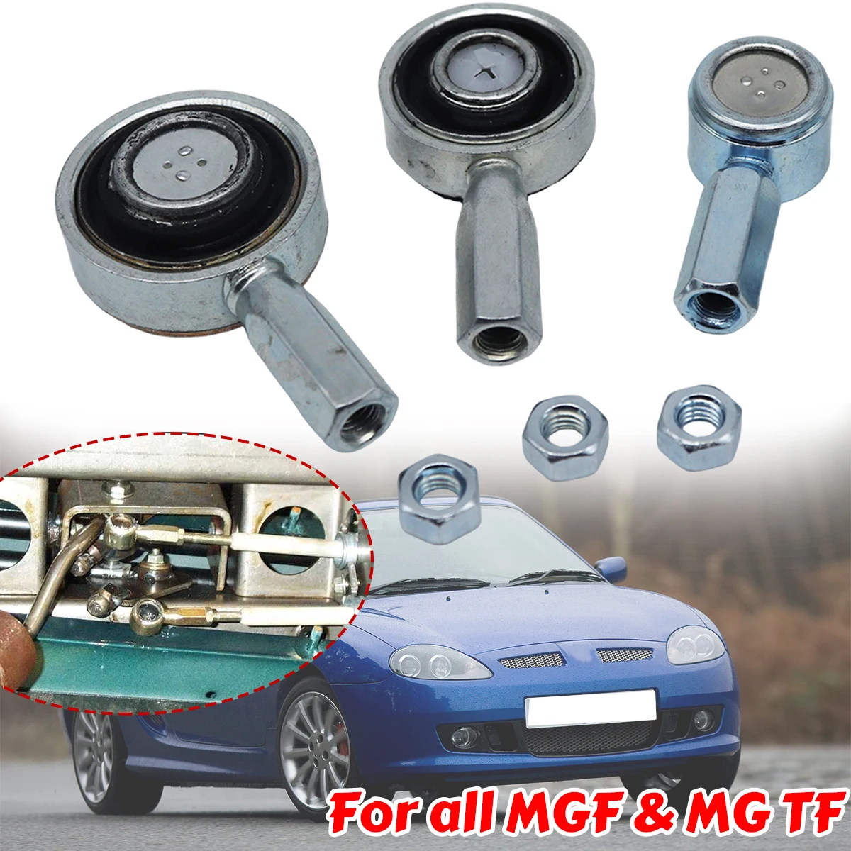 

Gearbox Repair Kit For MG3 MG6 2012 MG7 MGTF MGF Control Cable Linkage Bushing Shifter Lever Selector Connect End Grommet Clip
