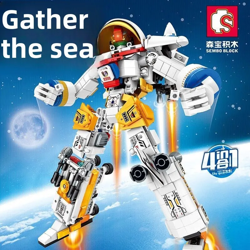 

Sembo Block Star Sea Space Armor, Combinable Space Guardian Building Blocks, Aerospace Themed Educational Toy