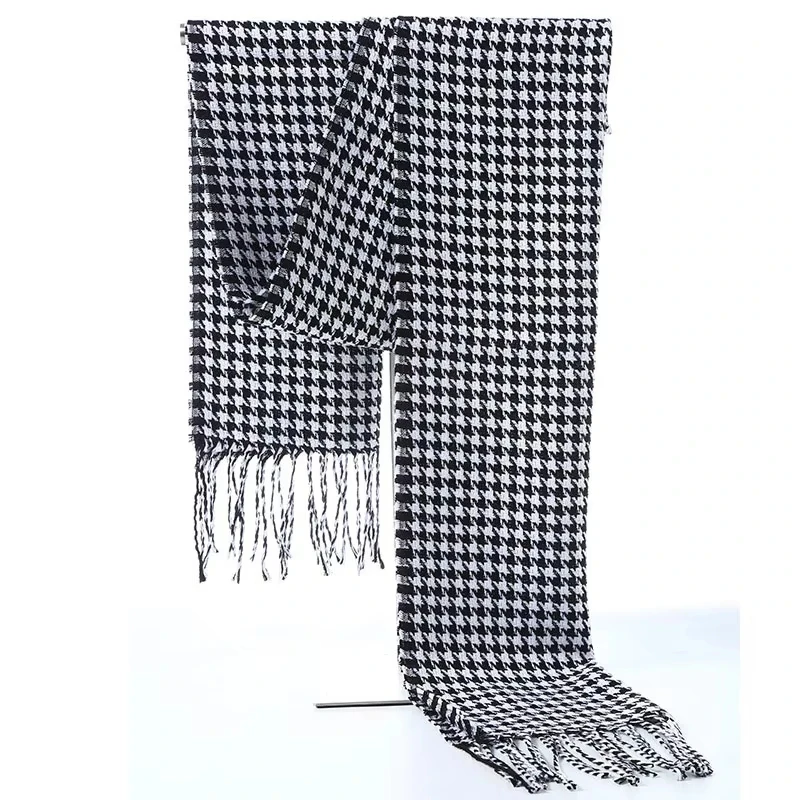 New Winter Unisex Scarf Plaid Stripe Shawl Male Casual Business Brand Designer Official Muffler Scarves Women\'s Thermal Shawl