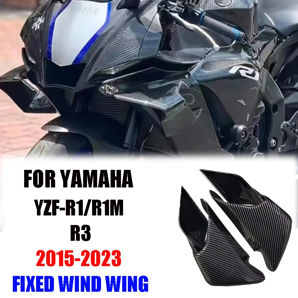 

For YAMAHA YZF-R1 YZF-R25 2019-2023 YZF-R3 Motorcycle Aerodynamic Winglets Fixed Wind Wing YZF R1 R3 R25 Fairing Shell