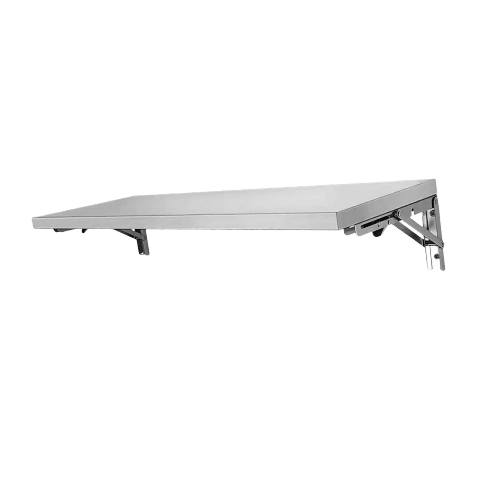 Foldable Concession Shelf Sturdy Stainless Steel Food Serving Drop Down Shelf for Bar Utility Room Display Garage