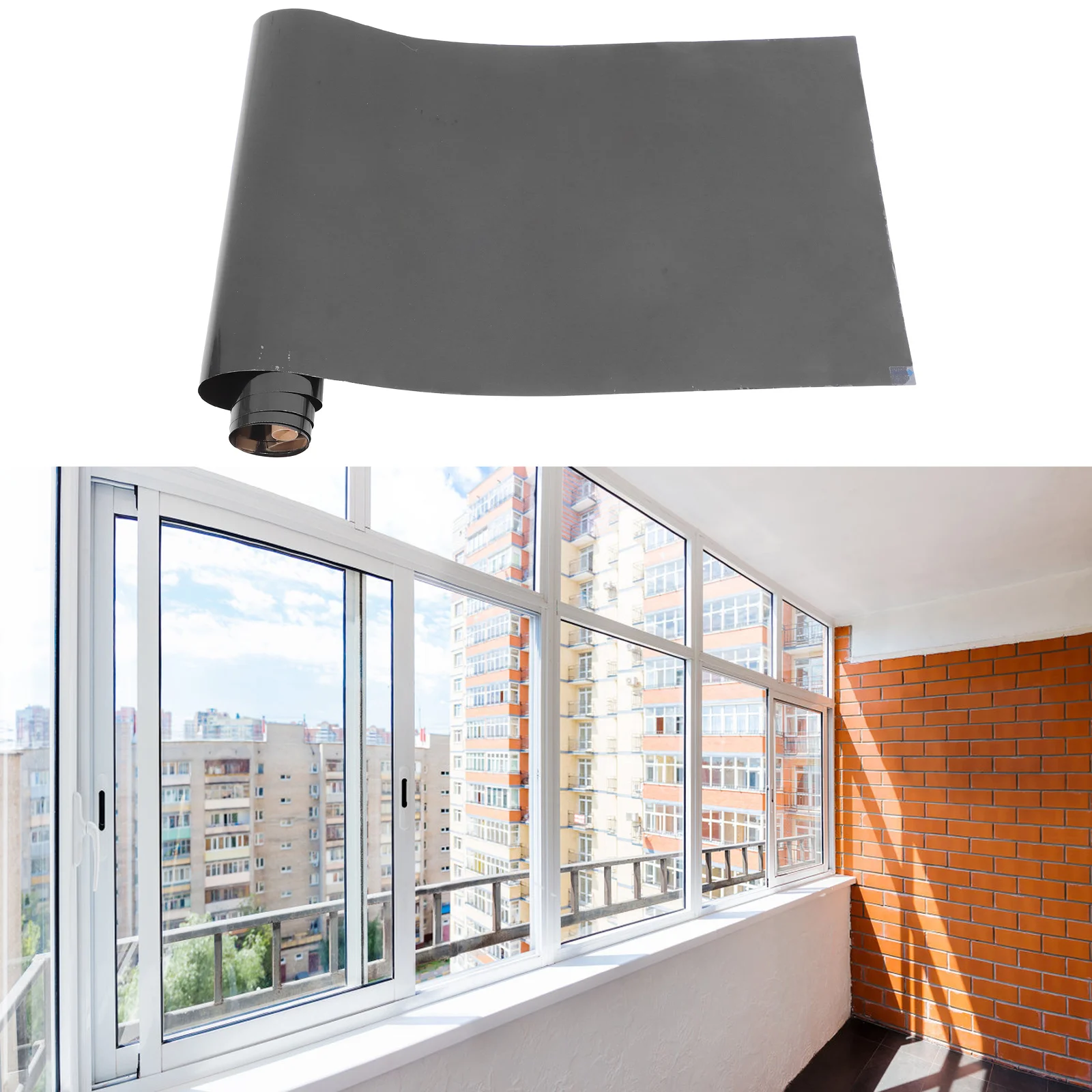 Pellicola per finestre per privacy Specchio unidirezionale Colorante Blocco solare Protezione UV Pellicola per privacy per finestre Adesivo in vetro