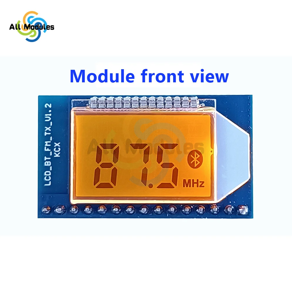 Modulo circuito trasmettitore Audio Stereo FM distanza di spedizione Bluetooth 500m 76-108MHz modulo Display digitale stazione FM