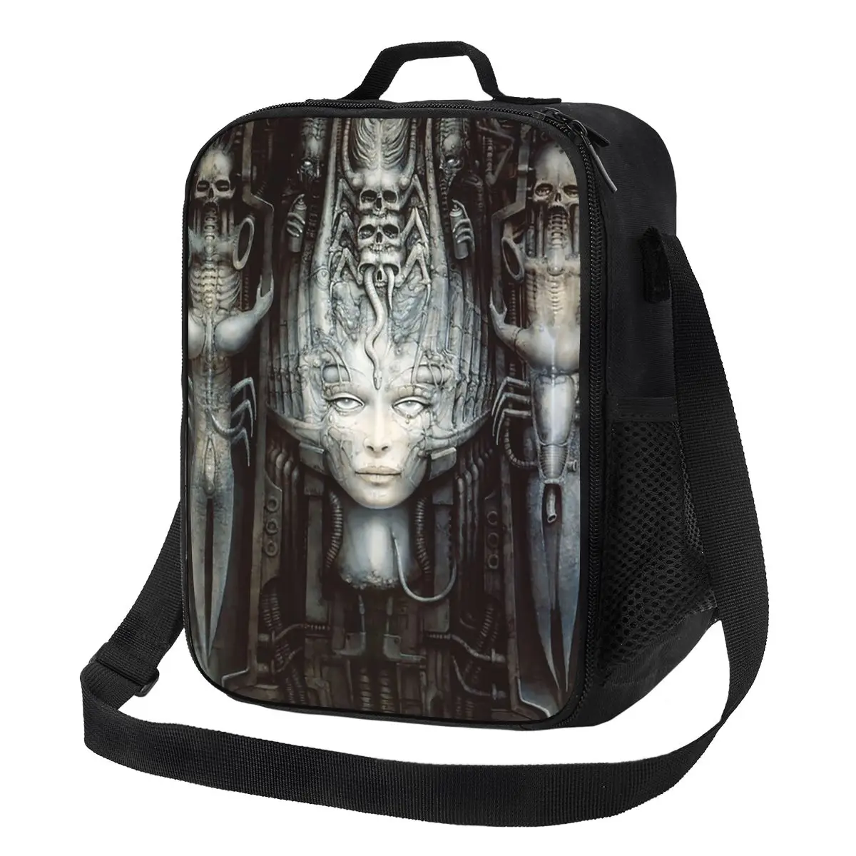 

Hr Giger - Li - Сумки для обеда с рисунком, изолированная коробка для бенто, портативная сумка для обеда, сумки для пикника, сумка-холодильник для женщин, детей, школы