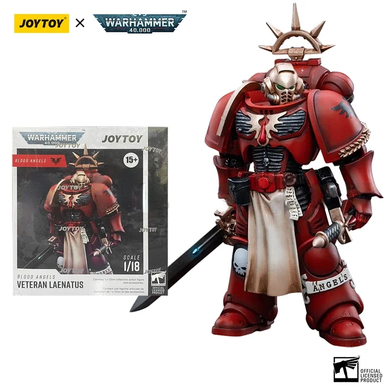 JOYTOY 1/18 Actionfigur (4 TEILE/SATZ) 40K Blood Angels Veteran Version 2 Anime Collection Militärmodell